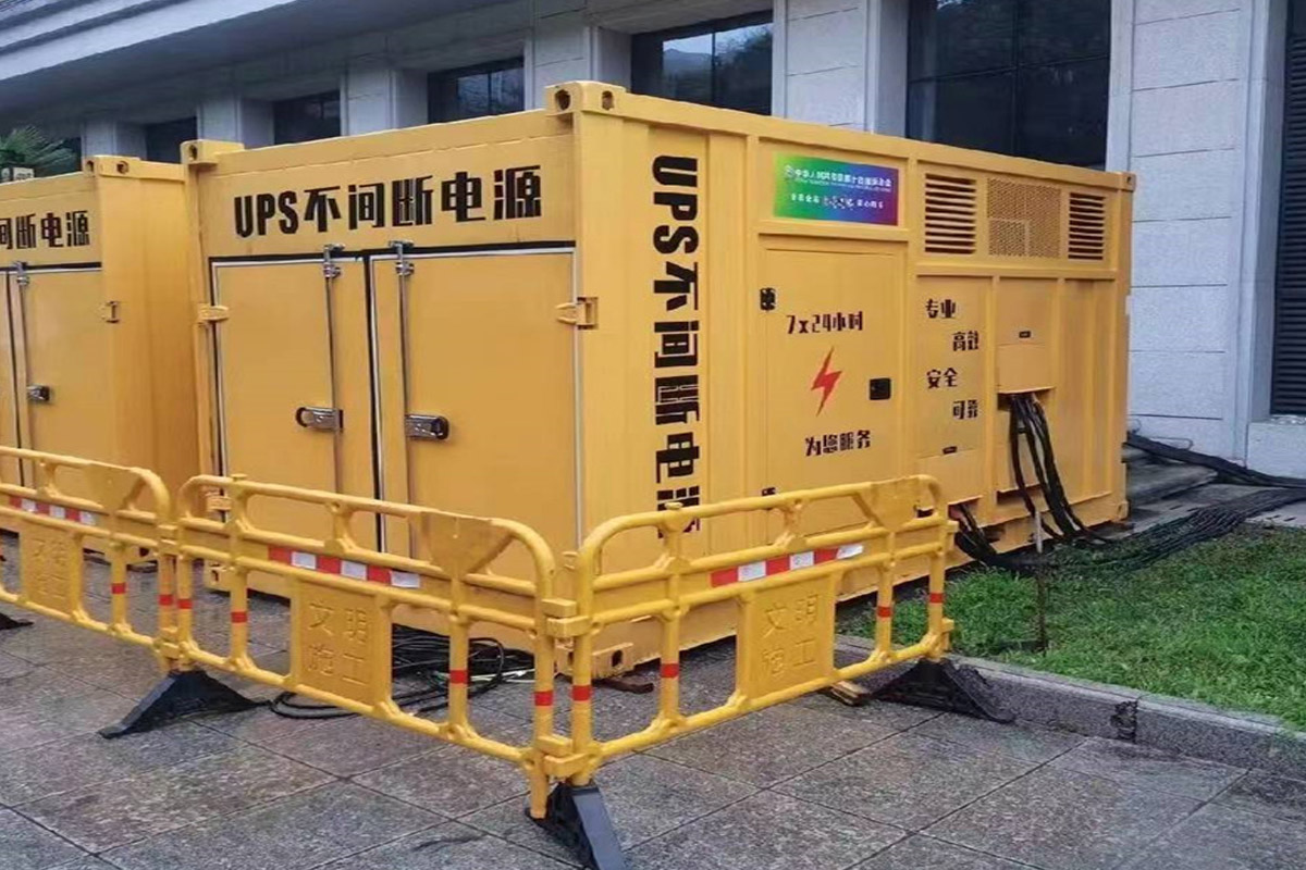 和舍镇发电机租赁施工现场