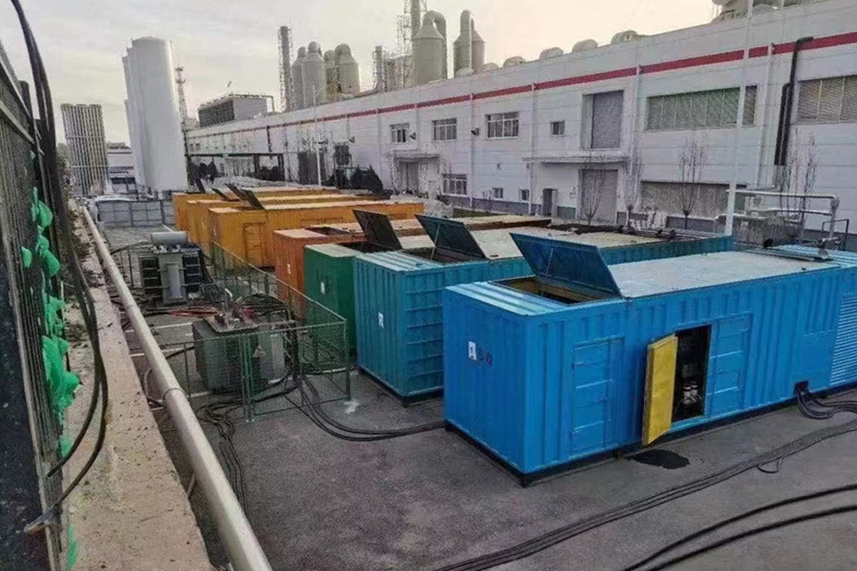 和舍镇发电机租赁施工现场